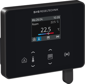 WIRELESS Raumregler mit Display in Gesamtansicht
