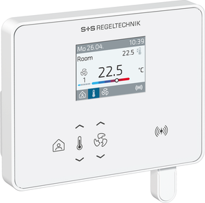 WIRELESS Raumregler mit Display in Gesamtansicht