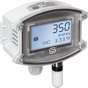 Sensor para humedad, temperatura y contenido en CO2, AFTM-CO2-W display, 1501-7116-7371-200