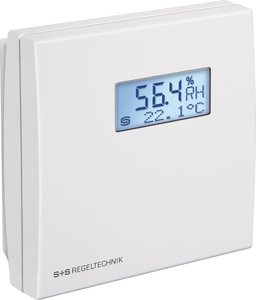 Room humidity sensor/ Room humidity and temperature sensor, HYGRASGARD® RFTF with display, 1201-41A2-1200-000