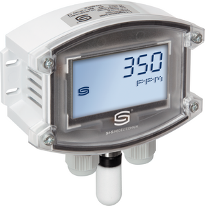Sensor multifuncional para montaje saliente o convertidor, para humedad, temperatura, contenido en CO2 y calidad del aire (COV),, AFTM-LQ-CO2-Modbus LCD, 1501-7118-6071-500