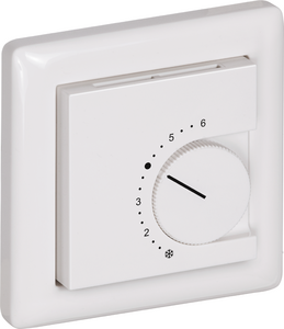 Датчик температуры для помещений, с элементами управления, для установки в плоскую рамку для выключателей, FSTF xx P