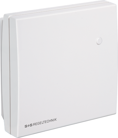 Room temperature sensor with operating element, RTF xx T (Baldur 1) design with sensor and pushbutton (max. 24 V DC, max. 10 mA), 1101-40A0-1617-000