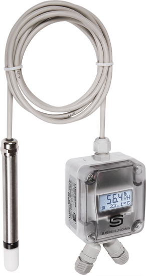 Room pendulum humidity and temperature sensor, RPFTF - Modbus with display, 1201-1276-1200-101