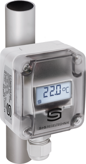 Sensor de temperatura por contacto / Convertidor de medida por contacto para tubos, ALTM 1 con display, 1101-1111-2219-920