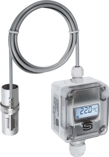 Sensor de temperatura por contacto / Convertidor de medida por contacto para tubos, ALTM 2 con display (con sensor exterior), 1101-1122-2219-920