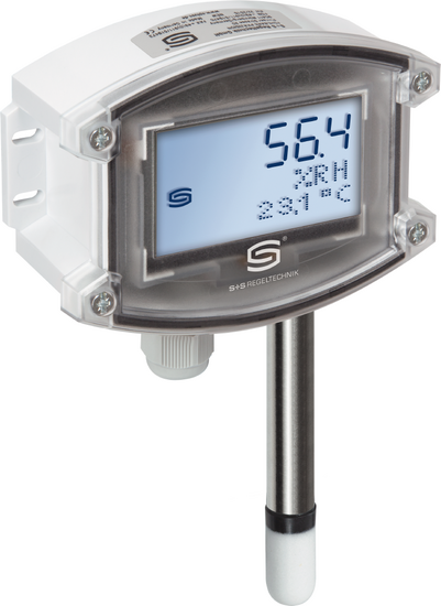Sensor de humedad para exteriores/ Sensor de humedad y temperatura montaje saliente, AFF - 20 con filtro de plástico sinterizado (estándar), 1201-7112-0400-201