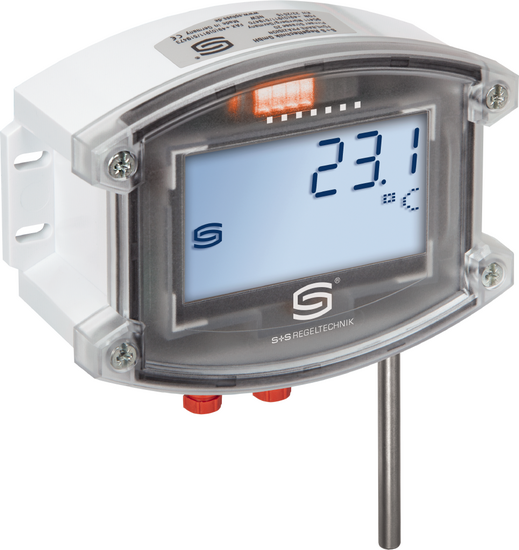 Convertidor de medida de temperatura para espacios húmedos/<br/> para exteriores/ montaje saliente, 2001-6202-9100-001