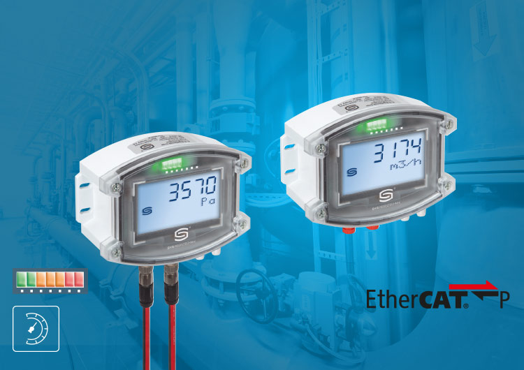 Differenzdruck- und Volumenstromfühler mit EtherCAT P