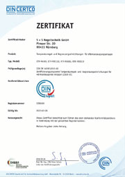 DIN-Certificate Title Page