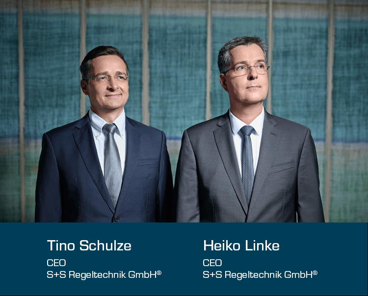 Portrait Geschäftsführer Tino Schulze und Heiko Linke farbig